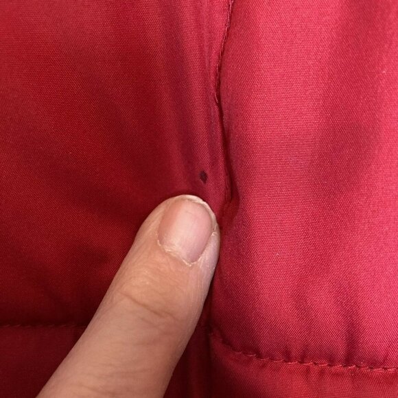 U.S. Polo Assn. Women’s Red Puffer Zip Up Jacket Coat (No Hood) Size M - Picture 11 of 12